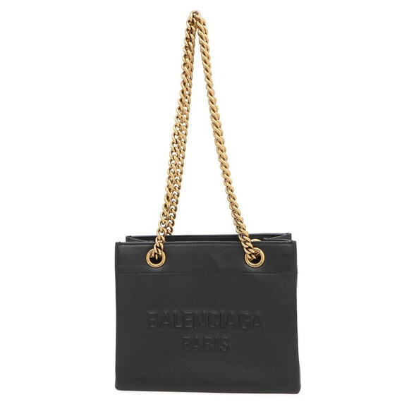 BALENCIAGA Black Leather Tote Bag - Picture 1 of 16